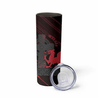 Wales Skinny Tumbler Celtic Cross Welsh Red Dragon - Wonder Print Shop