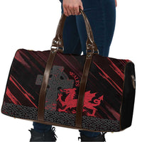 Wales Travel Bag Celtic Cross Welsh Red Dragon - Wonder Print Shop