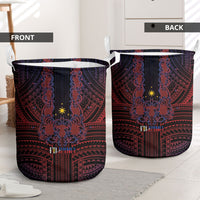 Filipino Barong Tagalog Inspired Laundry Basket Mabuhay Philippines Festival Polynesian Pattern