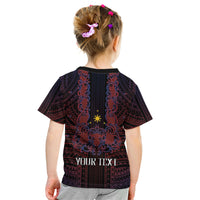 Filipino Barong Tagalog Inspired Personalised Kid T Shirt Mabuhay Philippines Festival Polynesian Pattern