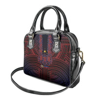 Filipino Barong Tagalog Inspired Shoulder Handbag Mabuhay Philippines Festival Polynesian Pattern