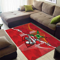 Guyana and Trinbago Cricket Custom Area Rug Amazon Warriors Knight Riders Together - Wonder Print Shop