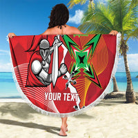 Guyana and Trinbago Cricket Custom Beach Blanket Amazon Warriors Knight Riders Together - Wonder Print Shop