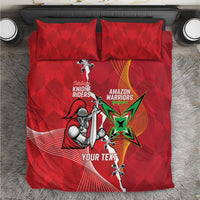 Guyana and Trinbago Cricket Custom Bedding Set Amazon Warriors Knight Riders Together - Wonder Print Shop