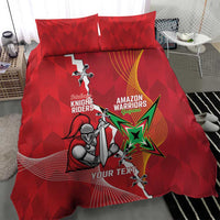 Guyana and Trinbago Cricket Custom Bedding Set Amazon Warriors Knight Riders Together - Wonder Print Shop