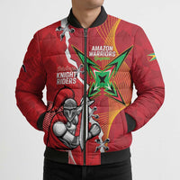 Guyana and Trinbago Cricket Custom Bomber Puffer Jacket Amazon Warriors Knight Riders Together - Wonder Print Shop
