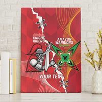 Guyana and Trinbago Cricket Custom Canvas Wall Art Amazon Warriors Knight Riders Together - Wonder Print Shop
