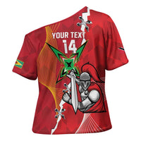 Guyana and Trinbago Cricket Custom Cross Shoulder Shirt Amazon Warriors Knight Riders Together - Wonder Print Shop