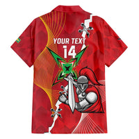 Guyana and Trinbago Cricket Custom Family Matching Off Shoulder Maxi Dress and Hawaiian Shirt Amazon Warriors Knight Riders Together - Wonder Print Shop