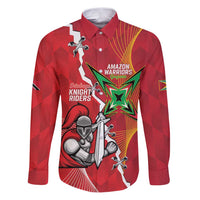 Guyana and Trinbago Cricket Custom Family Matching Puletasi and Hawaiian Shirt Amazon Warriors Knight Riders Together - Wonder Print Shop