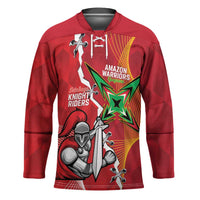Guyana and Trinbago Cricket Custom Hockey Jersey Amazon Warriors Knight Riders Together - Wonder Print Shop