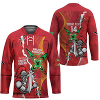 Guyana and Trinbago Cricket Custom Hockey Jersey Amazon Warriors Knight Riders Together - Wonder Print Shop