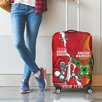 Guyana and Trinbago Cricket Custom Luggage Cover Amazon Warriors Knight Riders Together - Wonder Print Shop