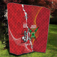 Guyana and Trinbago Cricket Custom Quilt Amazon Warriors Knight Riders Together - Wonder Print Shop