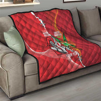 Guyana and Trinbago Cricket Custom Quilt Amazon Warriors Knight Riders Together - Wonder Print Shop