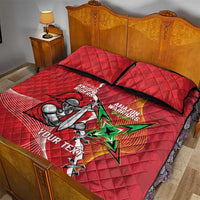 Guyana and Trinbago Cricket Custom Quilt Bed Set Amazon Warriors Knight Riders Together - Wonder Print Shop