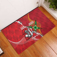 Guyana and Trinbago Cricket Custom Rubber Doormat Amazon Warriors Knight Riders Together - Wonder Print Shop
