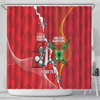 Guyana and Trinbago Cricket Custom Shower Curtain Amazon Warriors Knight Riders Together - Wonder Print Shop