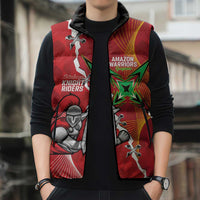 Guyana and Trinbago Cricket Custom Sleeveless Puffer Jacket Amazon Warriors Knight Riders Together - Wonder Print Shop