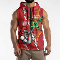 Guyana and Trinbago Cricket Custom Sleeveless Zip Hoodie Amazon Warriors Knight Riders Together - Wonder Print Shop