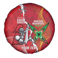 Guyana and Trinbago Cricket Custom Spare Tire Cover Amazon Warriors Knight Riders Together - Wonder Print Shop