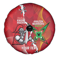 Guyana and Trinbago Cricket Custom Spare Tire Cover Amazon Warriors Knight Riders Together - Wonder Print Shop