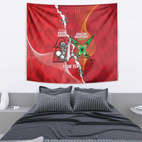 Guyana and Trinbago Cricket Custom Tapestry Amazon Warriors Knight Riders Together - Wonder Print Shop