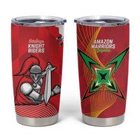 Guyana and Trinbago Cricket Tumbler Cup Amazon Warriors Knight Riders Together - Wonder Print Shop