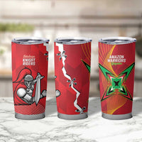Guyana and Trinbago Cricket Tumbler Cup Amazon Warriors Knight Riders Together - Wonder Print Shop