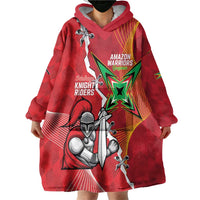 Guyana and Trinbago Cricket Custom Wearable Blanket Hoodie Amazon Warriors Knight Riders Together - Wonder Print Shop