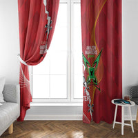 Guyana and Trinbago Cricket Custom Window Curtain Amazon Warriors Knight Riders Together - Wonder Print Shop
