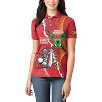 Guyana and Trinbago Cricket Custom Women Polo Shirt Amazon Warriors Knight Riders Together - Wonder Print Shop