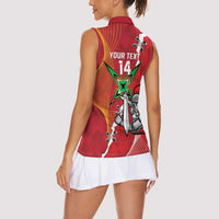 Guyana and Trinbago Cricket Custom Women Sleeveless Polo Shirt Amazon Warriors Knight Riders Together - Wonder Print Shop