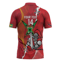 Guyana and Trinbago Cricket Custom Zipper Polo Shirt Amazon Warriors Knight Riders Together - Wonder Print Shop