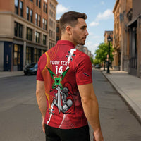 Guyana and Trinbago Cricket Custom Zipper Polo Shirt Amazon Warriors Knight Riders Together - Wonder Print Shop