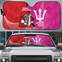 Barbados and Trinbago Cricket Personalized Auto Sun Shade Royals Knight Riders Together - Wonder Print Shop