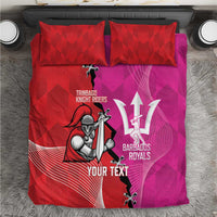 Barbados and Trinbago Cricket Personalized Bedding Set Royals Knight Riders Together - Wonder Print Shop