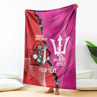 Barbados and Trinbago Cricket Personalized Blanket Royals Knight Riders Together - Wonder Print Shop