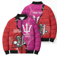 Barbados and Trinbago Cricket Personalized Bomber Puffer Jacket Royals Knight Riders Together - Wonder Print Shop