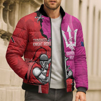 Barbados and Trinbago Cricket Personalized Bomber Puffer Jacket Royals Knight Riders Together - Wonder Print Shop
