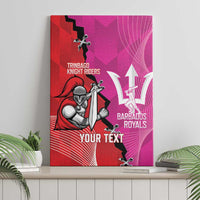 Barbados and Trinbago Cricket Personalized Canvas Wall Art Royals Knight Riders Together - Wonder Print Shop