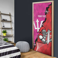 Barbados and Trinbago Cricket Personalized Door Cover Royals Knight Riders Together - Wonder Print Shop