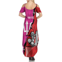 Barbados and Trinbago Cricket Personalized Family Matching Summer Maxi Dress and Hawaiian Shirt Royals Knight Riders Together - Wonder Print Shop