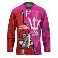 Barbados and Trinbago Cricket Personalized Hockey Jersey Royals Knight Riders Together - Wonder Print Shop
