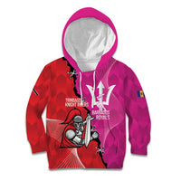 Barbados and Trinbago Cricket Personalized Kid Hoodie Royals Knight Riders Together - Wonder Print Shop