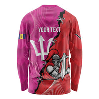 Barbados and Trinbago Cricket Personalized Long Sleeve Shirt Royals Knight Riders Together - Wonder Print Shop