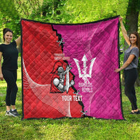 Barbados and Trinbago Cricket Personalized Quilt Royals Knight Riders Together - Wonder Print Shop