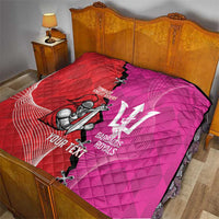 Barbados and Trinbago Cricket Personalized Quilt Royals Knight Riders Together - Wonder Print Shop