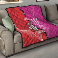 Barbados and Trinbago Cricket Personalized Quilt Royals Knight Riders Together - Wonder Print Shop