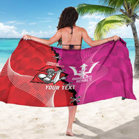 Barbados and Trinbago Cricket Personalized Sarong Royals Knight Riders Together - Wonder Print Shop